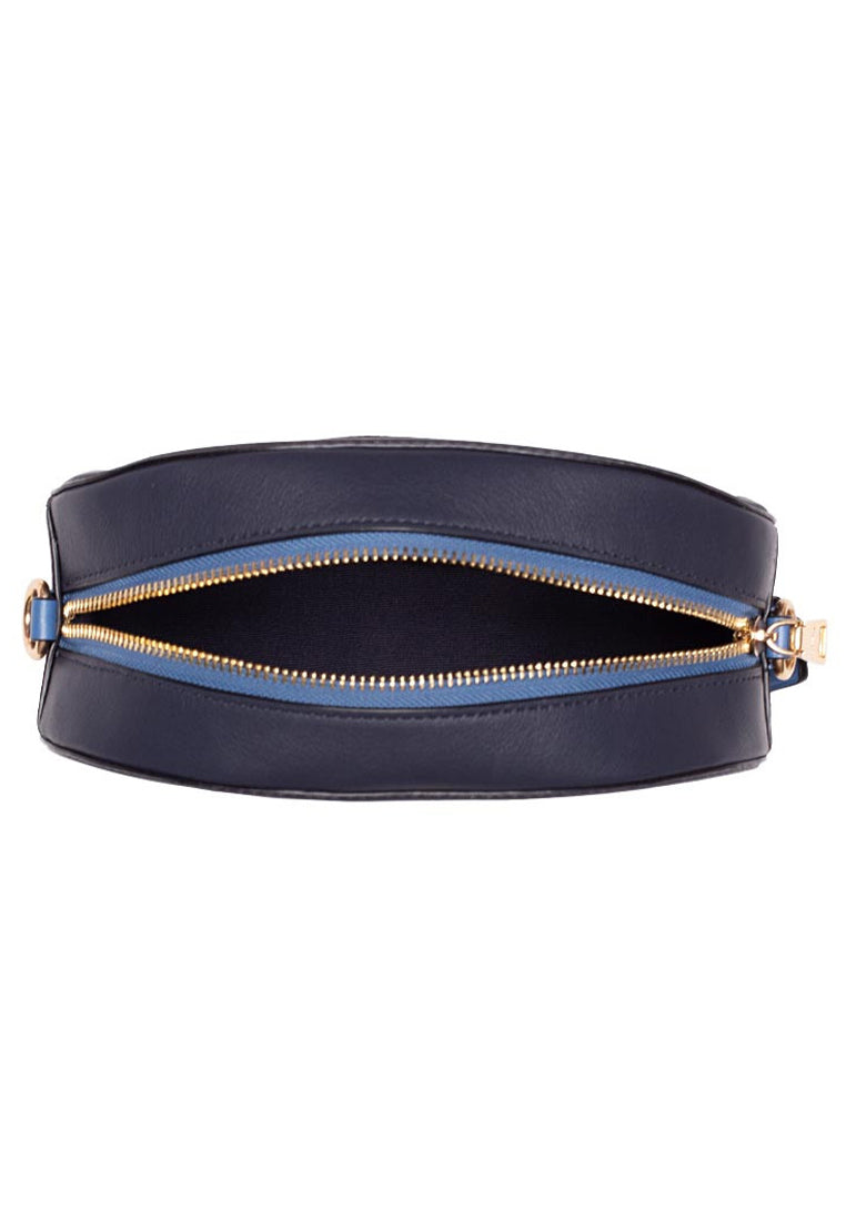 Coach Camera Bag With Horse And Carriage Dot Print - Denim
