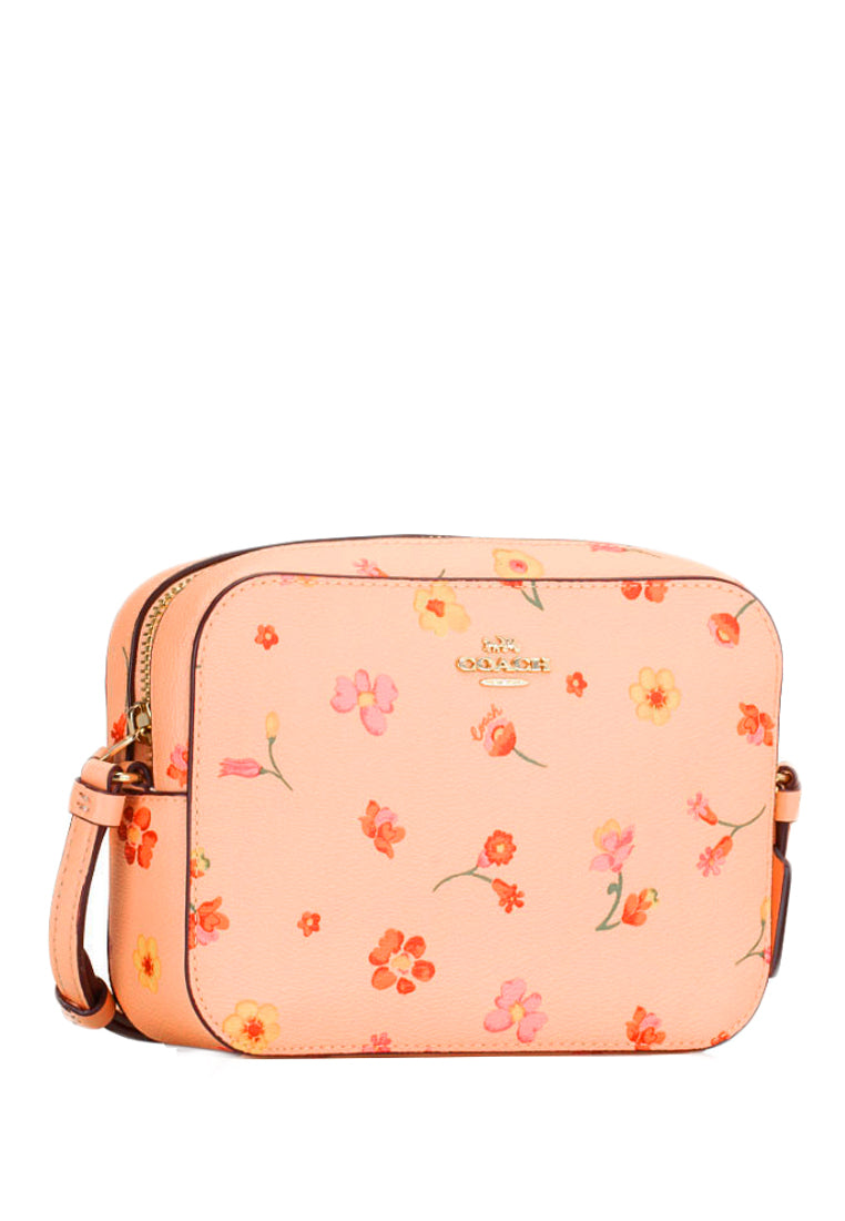 美品　COACH Mini Camera Bag Mystical Floral Coach Mini Camera Bag With Mystical Floral Print - Faded Blush