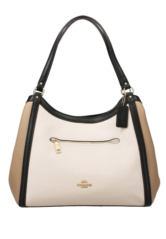 Coach Kristy Shoulder Bag In Colorblock - White/Beige