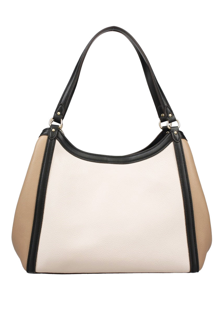 Coach Kristy Shoulder Bag In Colorblock - White/Beige