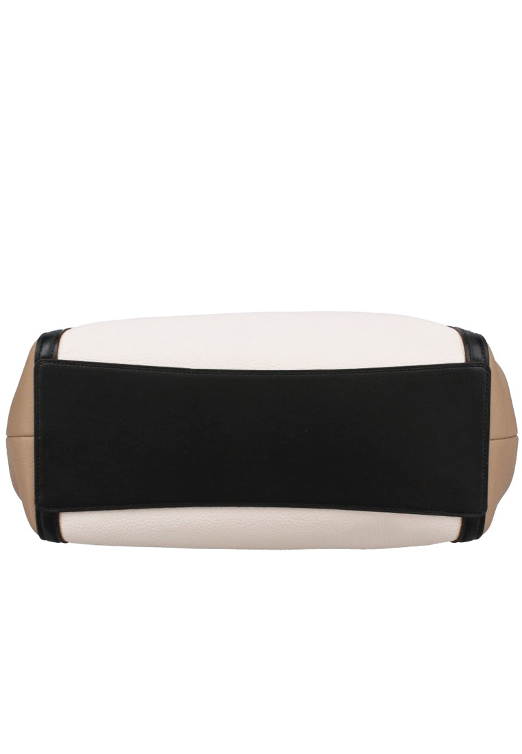 Coach Kristy Shoulder Bag In Colorblock - White/Beige