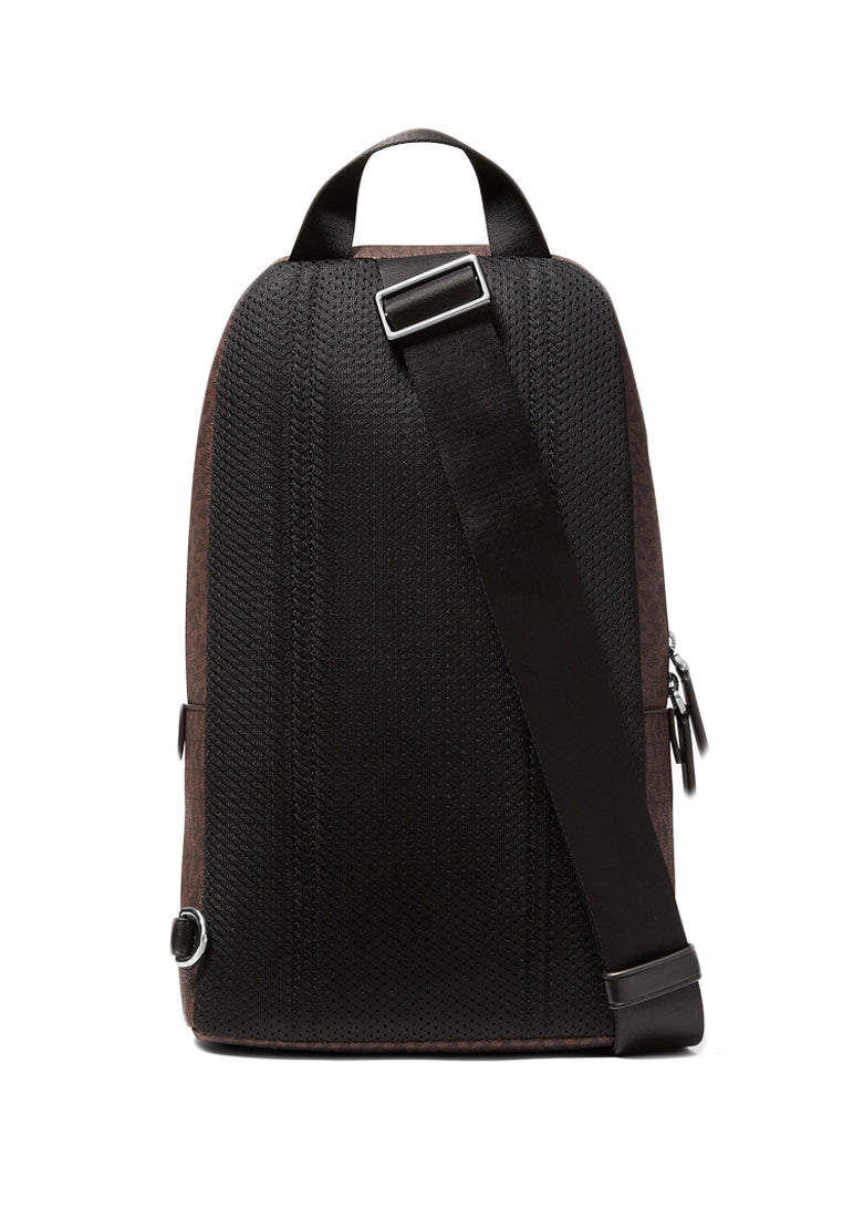 Michael Kors Mens Signature Cooper Sling Pack - Brown