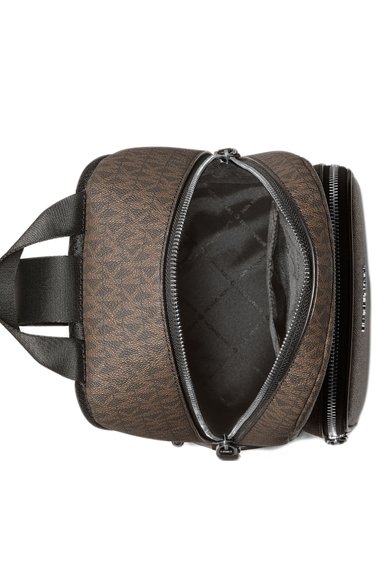 Michael Kors Mens Signature Cooper Sling Pack - Brown