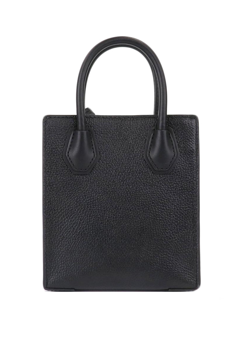 Michael Kors Mercer Extra-Small Pebbled Leather Crossbody Bag - Black