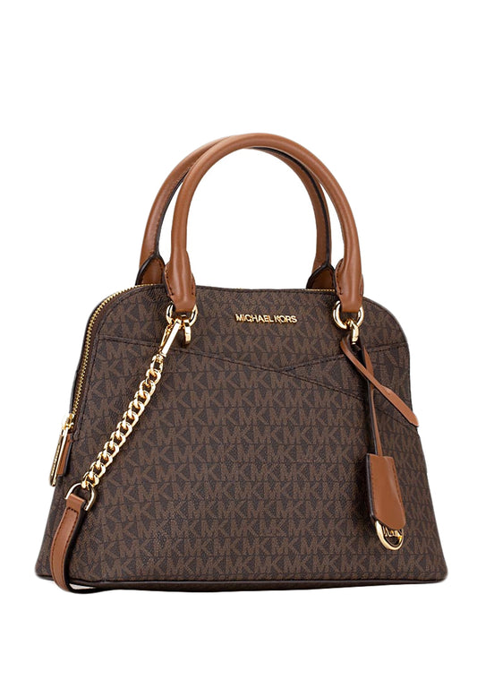 Michael Kors Jet Set Medium Logo Dome Satchel - Brown
