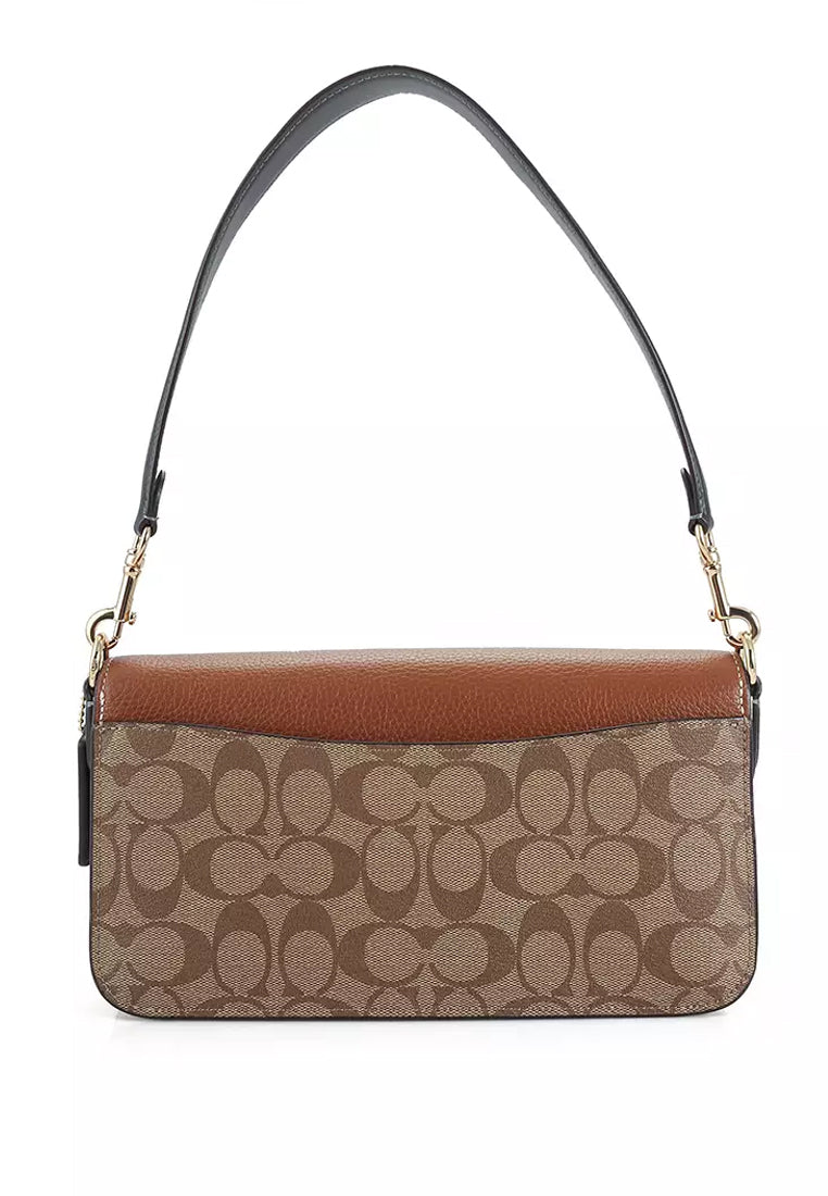 Coach Morgan Shoulder Bag In Colorblock Signature Canvas - Brown/Multi