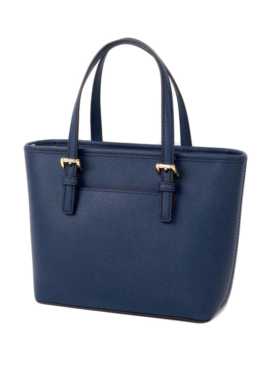 Michael Kors Jet Set Travel Extra-Small Top Zip Tote Bag - Navy