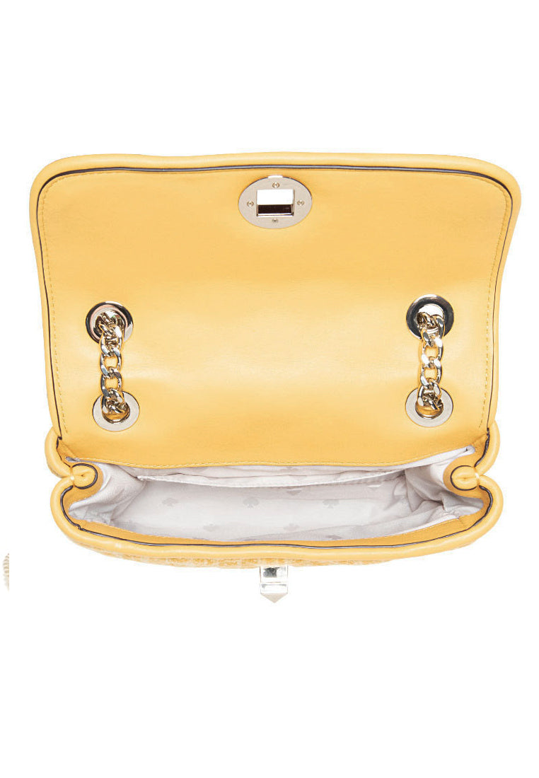 Kate Spade Natalia Tweed Small Flap Crossbody - Mango