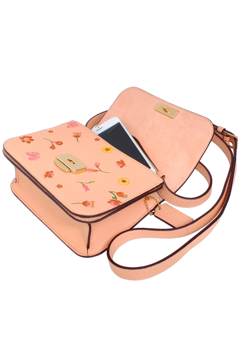 Coach Mini Brynn Crossbody With Mystical Floral Print - Faded Blush