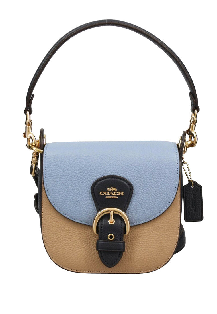 Coach Kleo Shoulder Bag 17 In Colorblock - Marble Blue/Multi