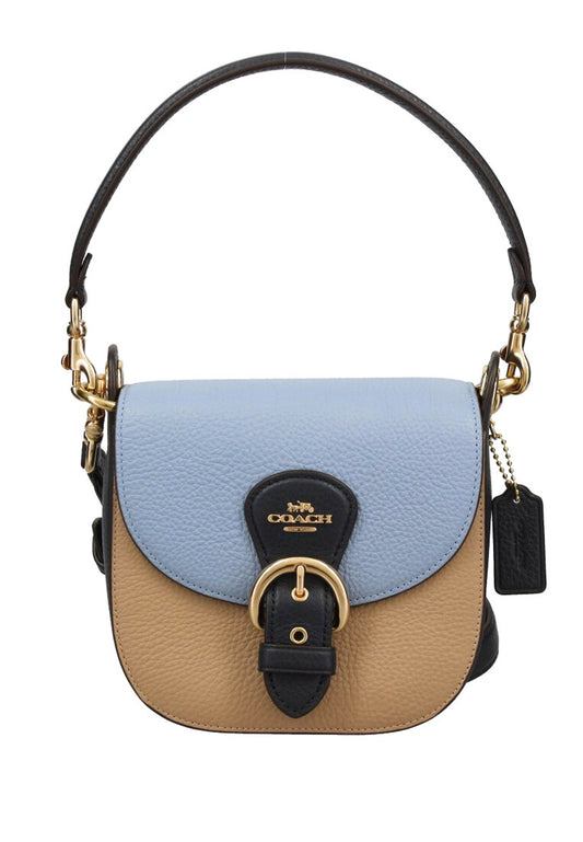 Coach Kleo Shoulder Bag 17 In Colorblock - Marble Blue/Multi
