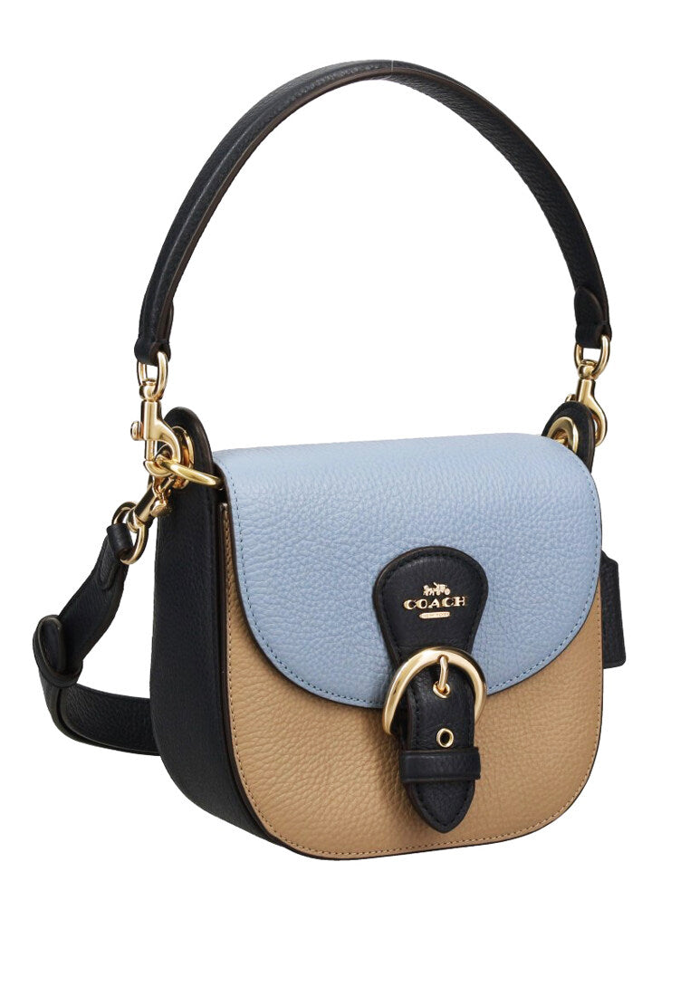 Coach Kleo Shoulder Bag 17 In Colorblock - Marble Blue/Multi