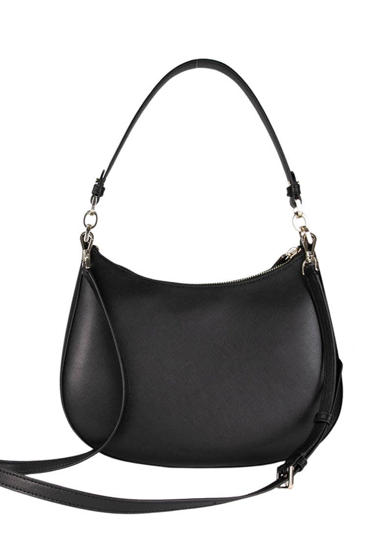 Kate Spade Staci Saffiano Leather Shoulder Bag - Black