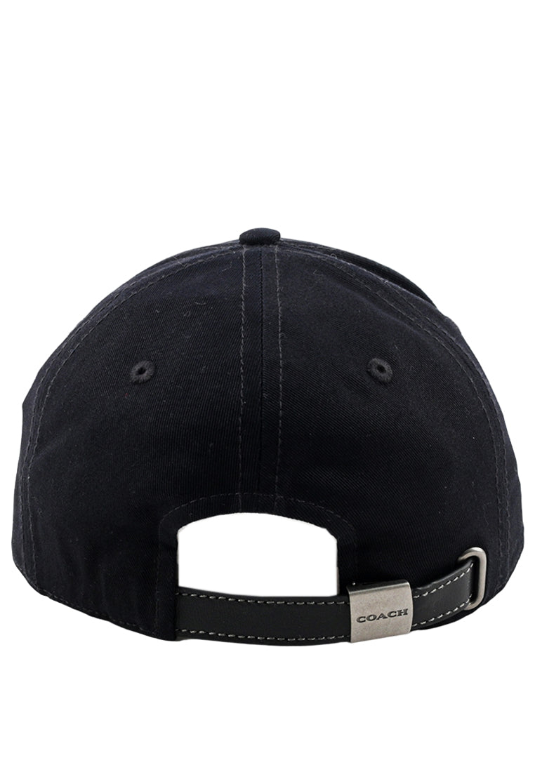 Coach Embroidered Baseball Hat - Black
