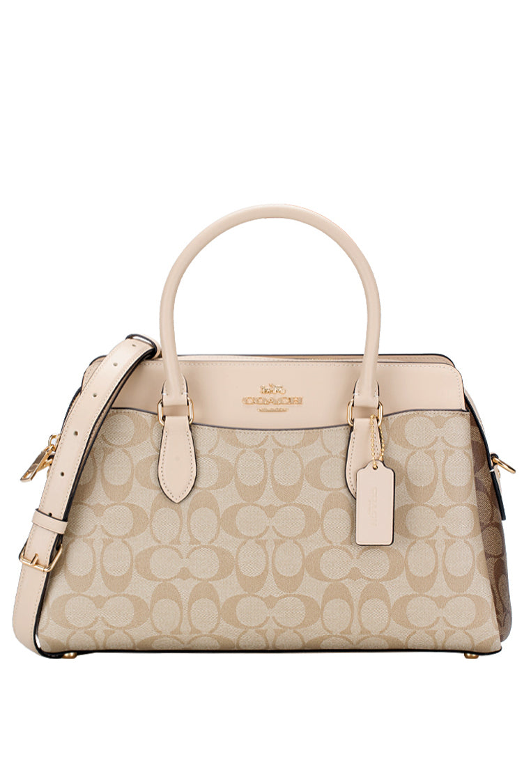 Coach Darcie Carryall In Blocked Signature Canvas