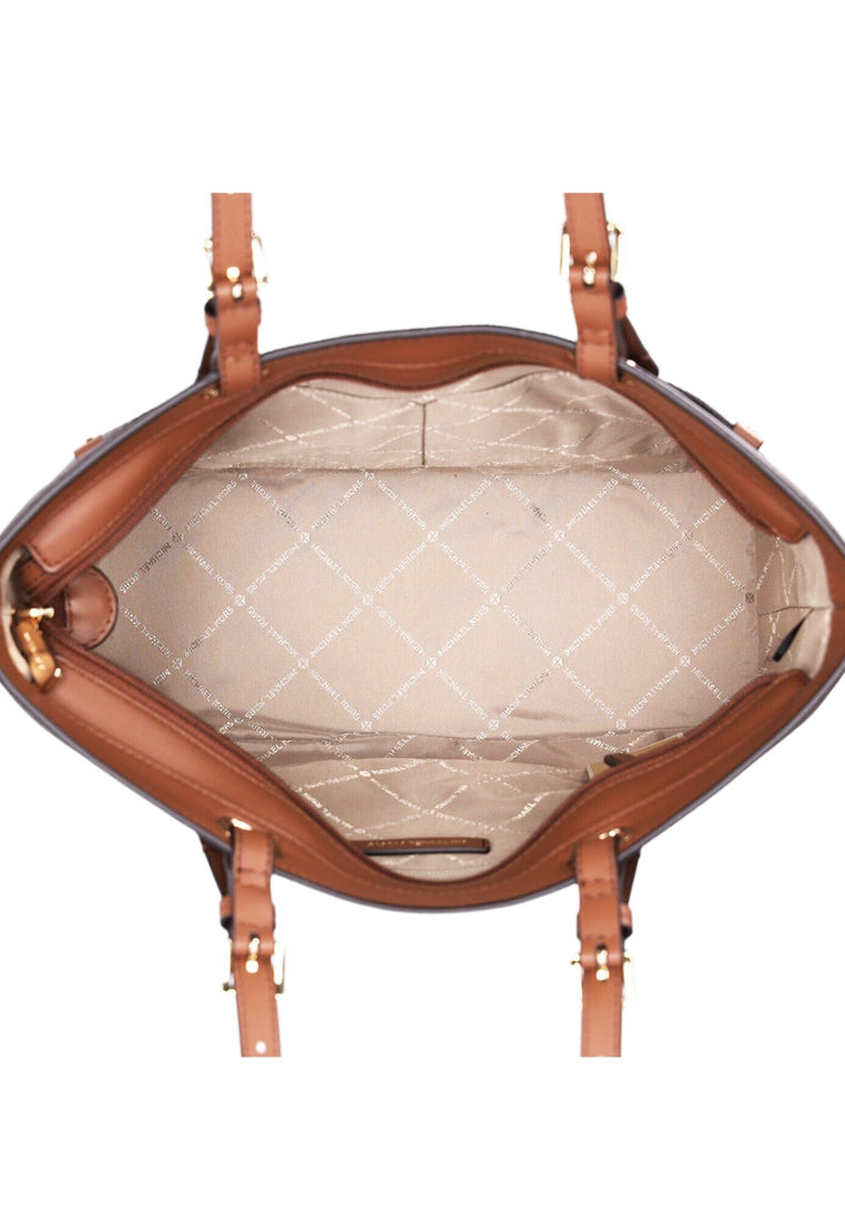 Michael Kors Jet Set Medium Logo Pocket Tote Bag - Vanilla