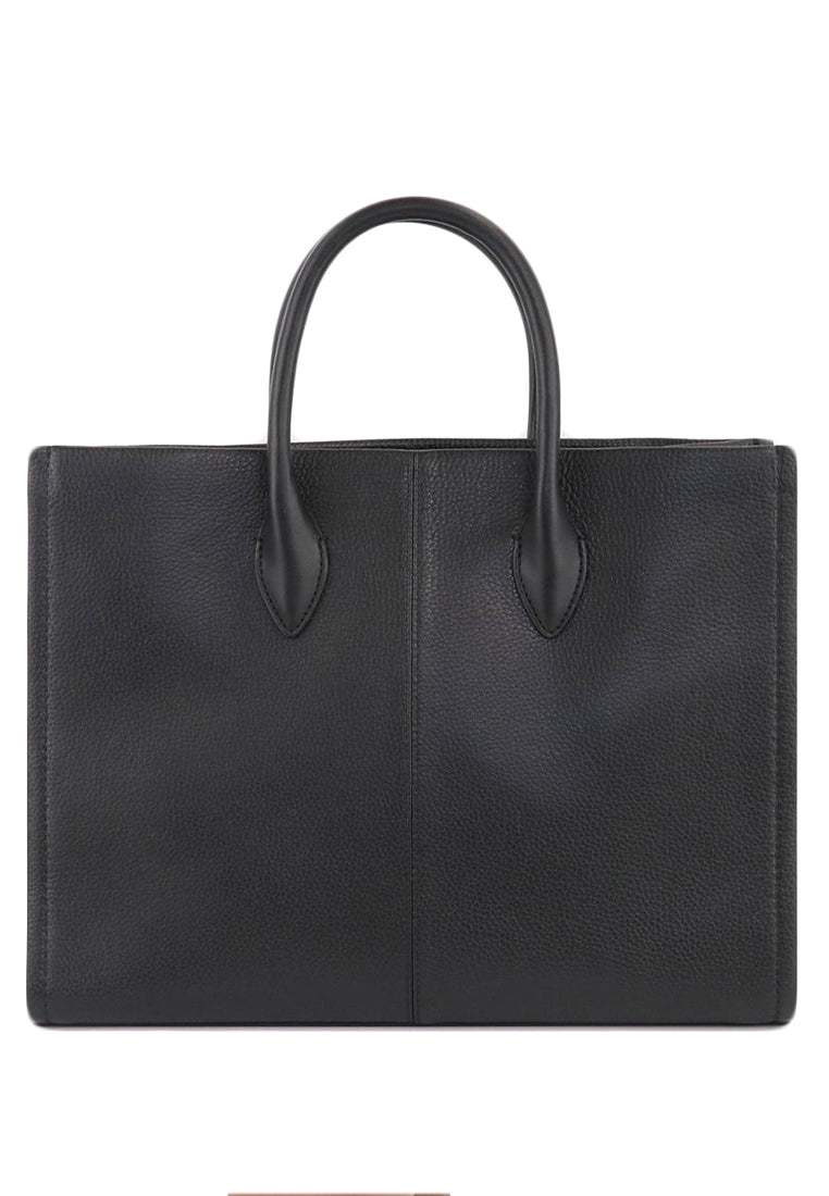 Michael Kors Mirella Medium Pebbled Leather Tote Bag - Black
