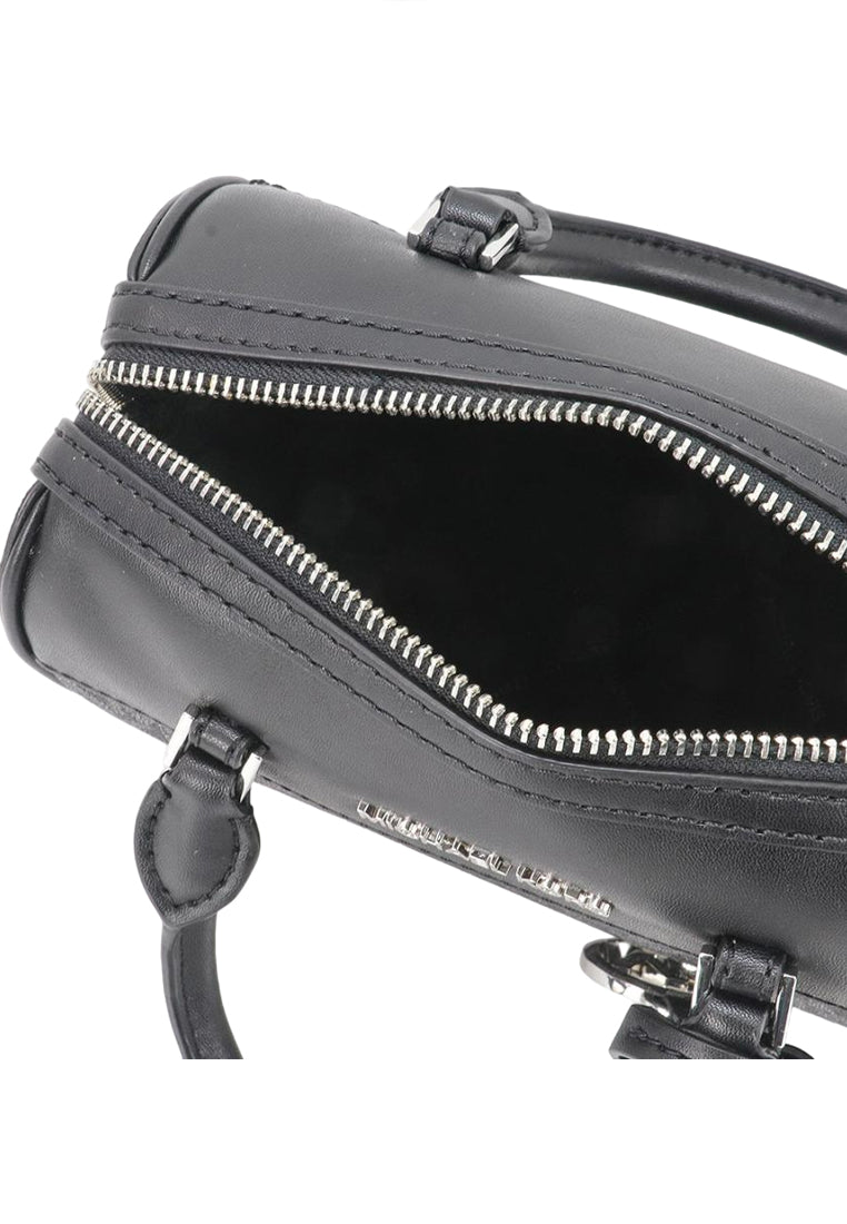 Michael Kors Travel Extra-Small Pebbled Leather Signature Duffle Crossbody Bag - Black
