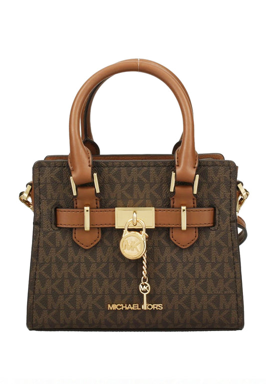 Michael Kors Hamilton Extra Small Satchel Signature Crossbody - Brown