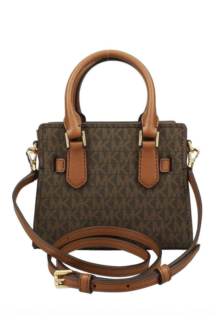Michael Kors Hamilton Extra Small Satchel Signature Crossbody - Brown