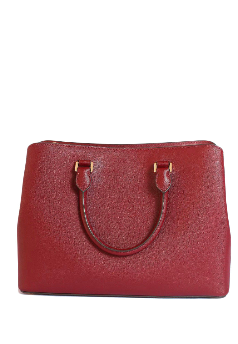 Michael Kors Savannah Saffiano Leather Large Satchel - Scarlet