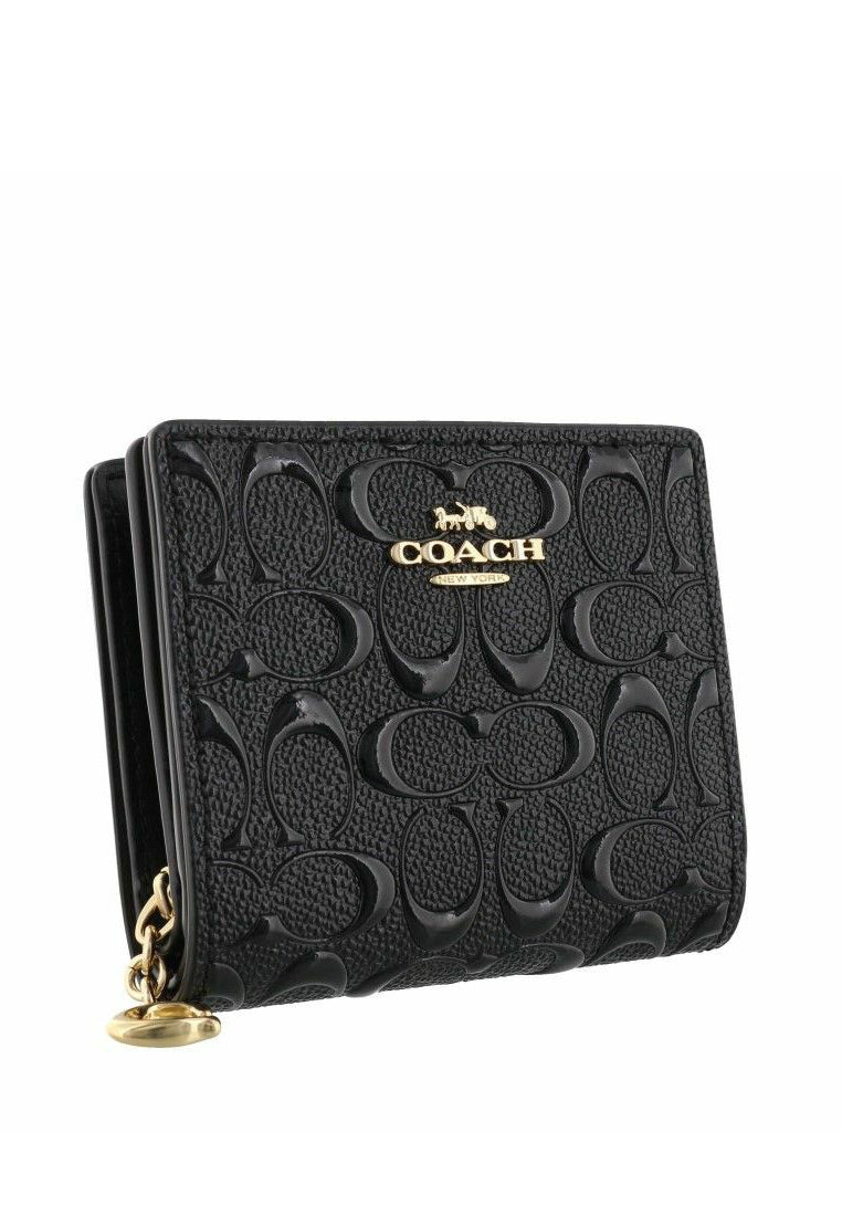 Coach Snap Wallet In Signature Leather Black – Haute Style Malaysia