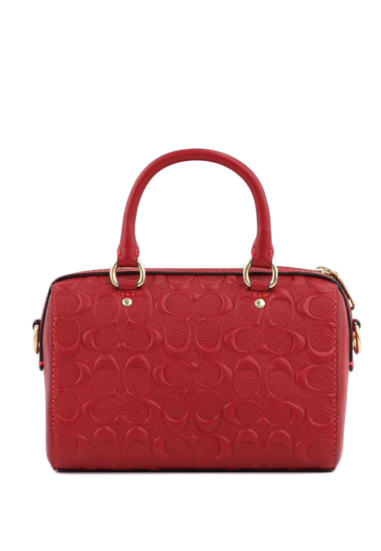 Coach Mini Rowan Crossbody In Signature Leather - Red – Haute