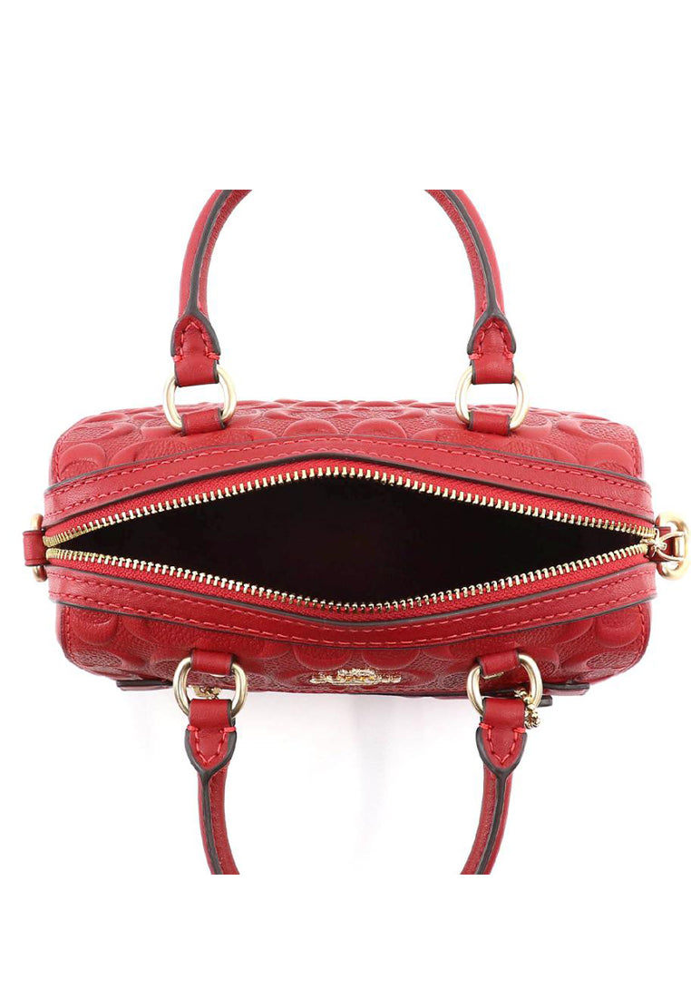 Coach Mini Rowan Crossbody In Signature Leather - Red – Haute