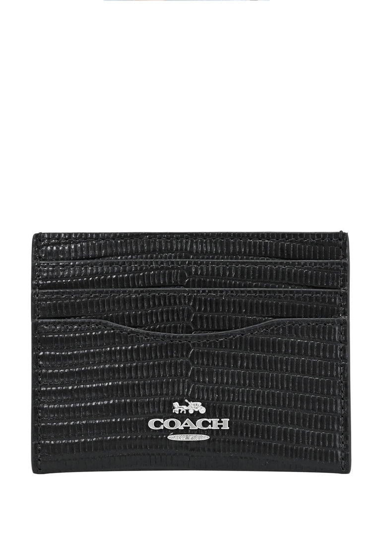 Coach Slim ID Card Case - Black