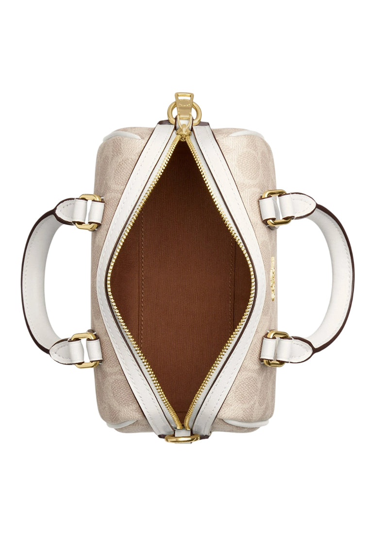 Coach Mini Rowan Crossbody Bag In Signature Canvas - Sand White