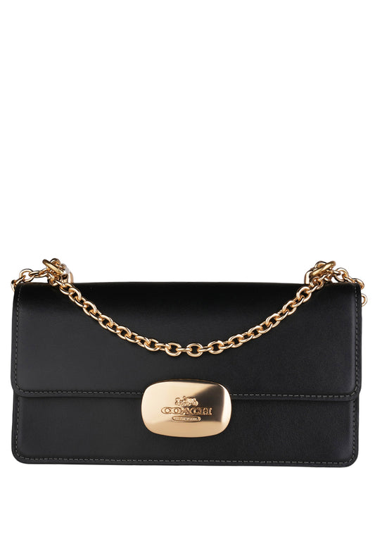 Coach Eliza Flap Crossbody Bag - Black