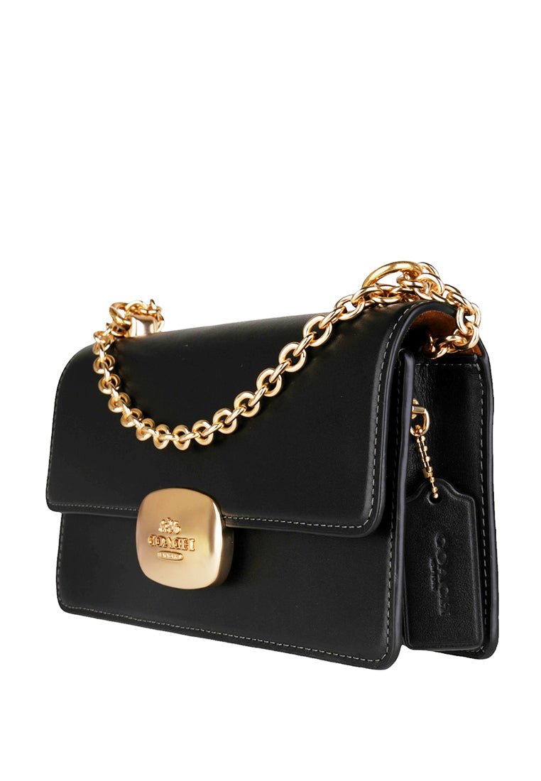 Coach Eliza Flap Crossbody Bag - Black
