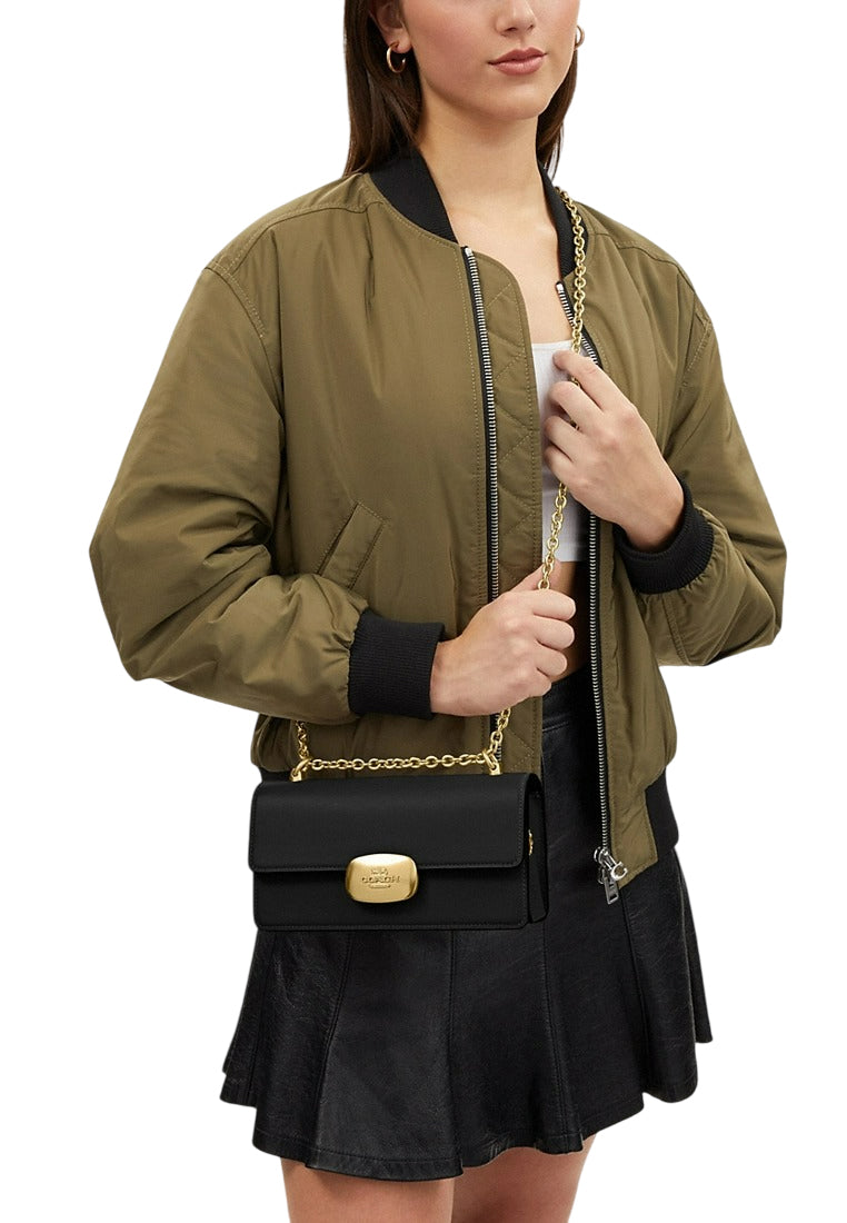 Coach Eliza Flap Crossbody Bag - Black
