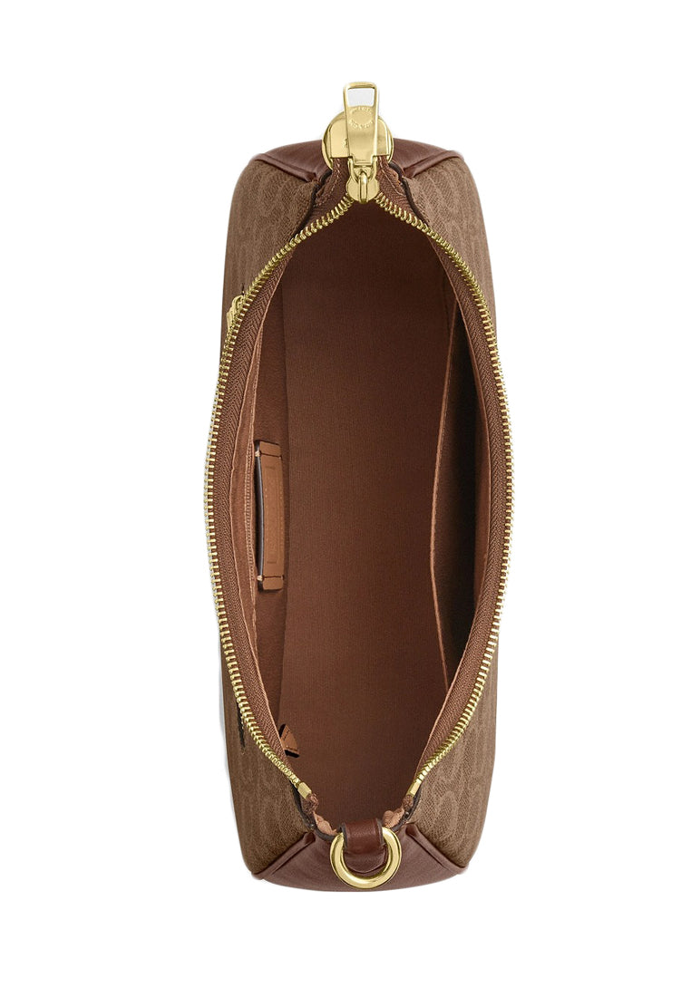 Coach Teri Hobo Bag In Signature Canvas - Tan Brown