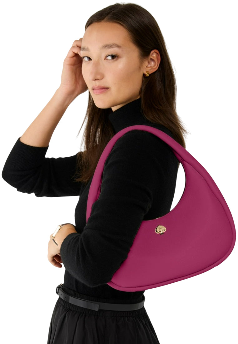Kate Spade Kayla Crescent Shoulder Bag - Dark Raspberry