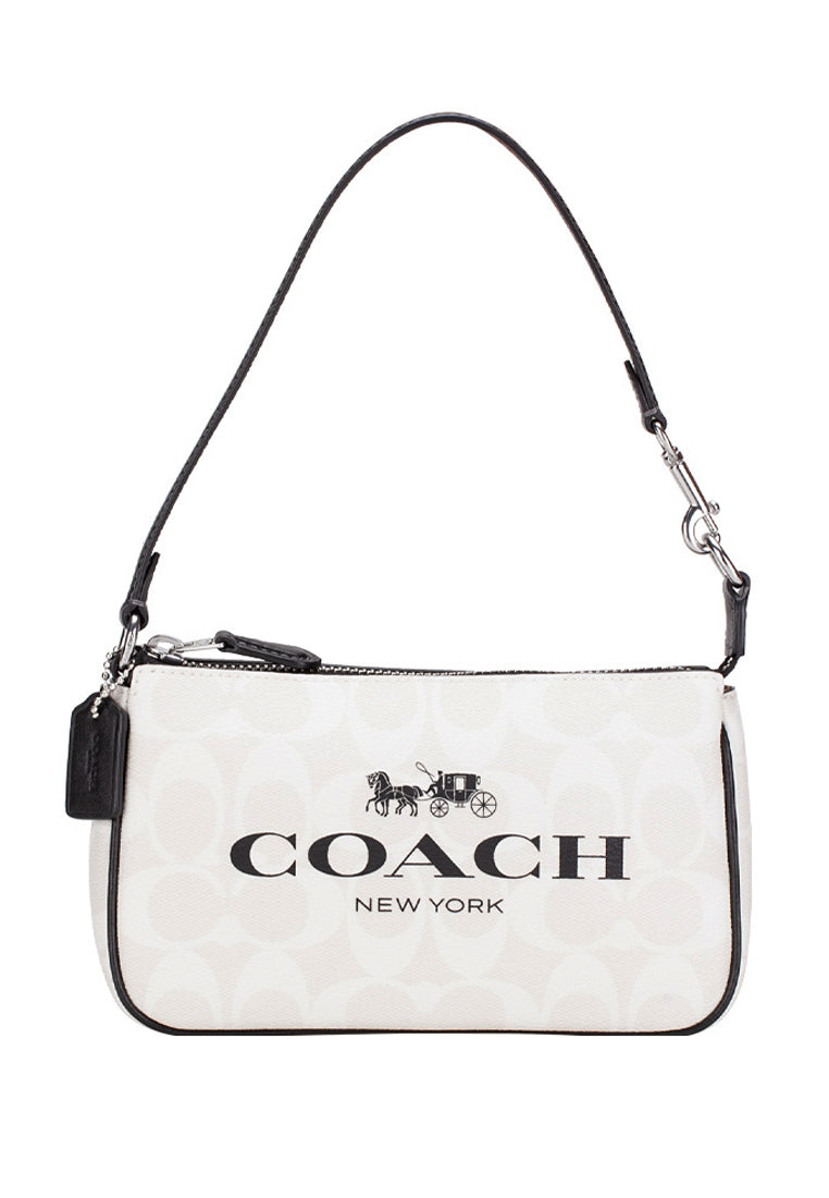 Coach Nolita 19 In Signature Canvas - White/Multi