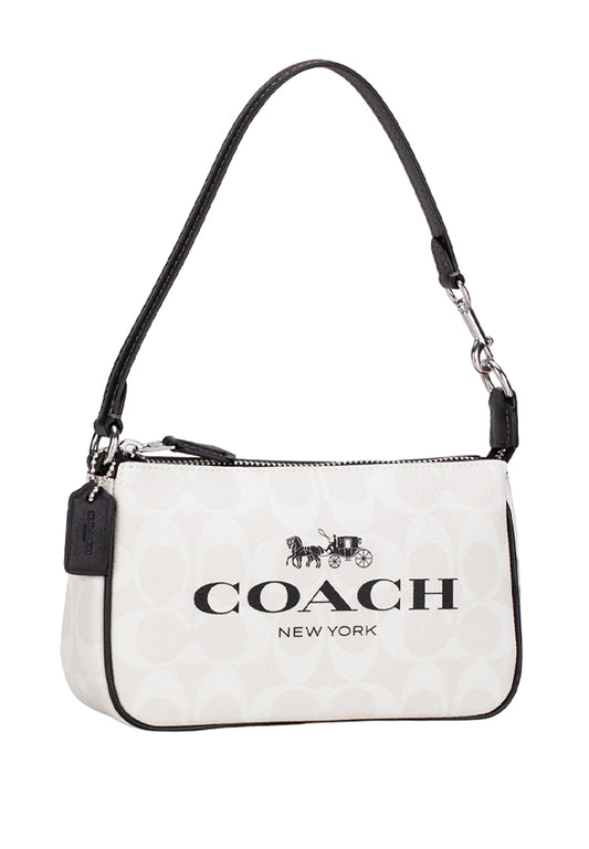 Coach Nolita 19 In Signature Canvas - White/Multi