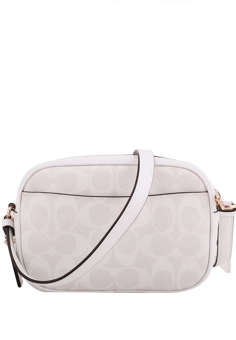 Coach Mini Jamie Camera Bag In Signature Canvas - White