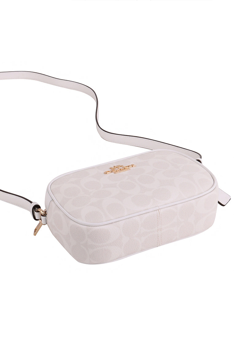 Coach Mini Jamie Camera Bag In Signature Canvas - White
