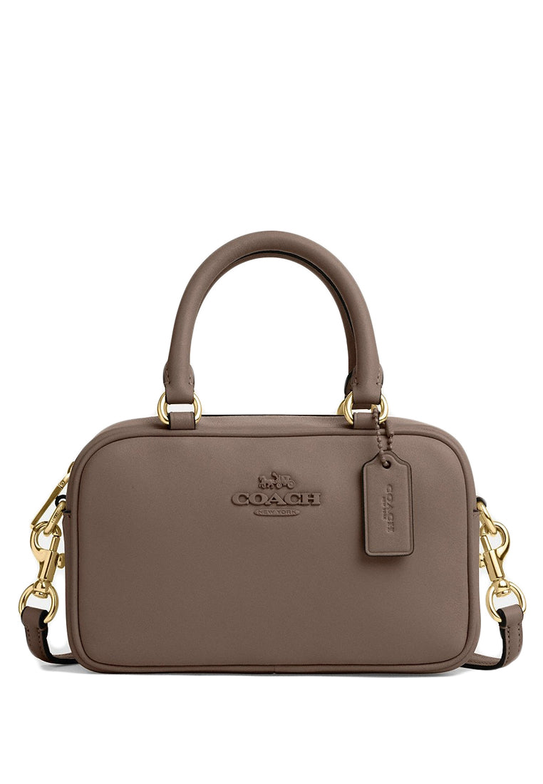 Coach Satchel Crossbody - Dark Stone