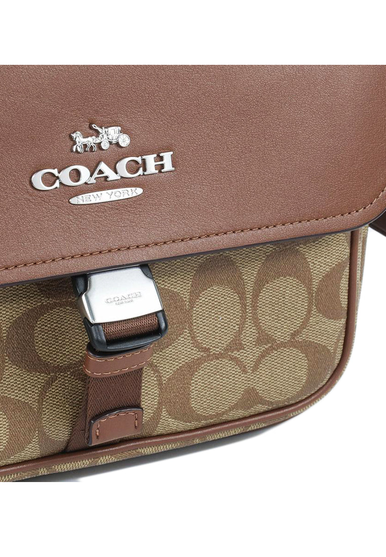 Coach Pace Messenger Bag In Signature Canvas - Brown