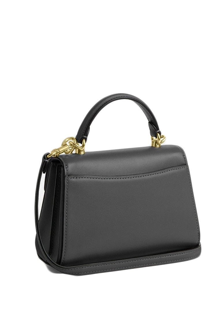 Coach Eliza Mini Top Handle Bag - Charcoal Black