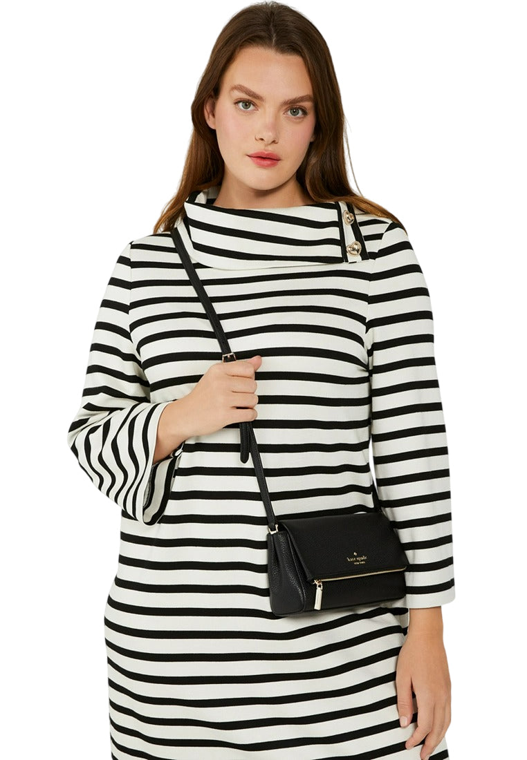 Kate Spade Leila Mini Zip Crossbody - Black
