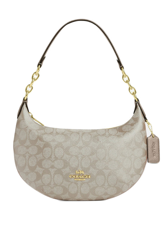 Coach Payton Hobo In Signature Canvas - Champagne