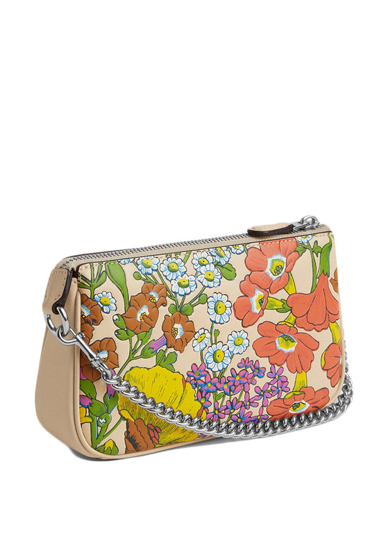 Coach Nolita 19 With Floral Print - Ivory/Multi