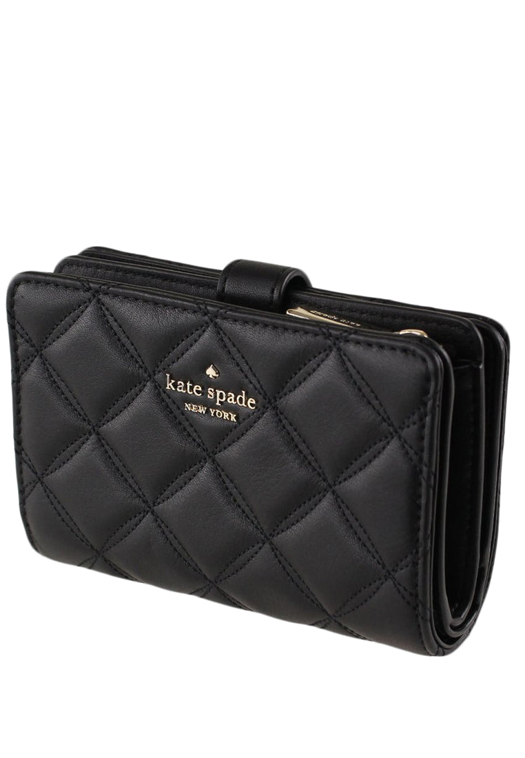 Kate Spade Natalia Medium Compact Bifold Wallet - Black