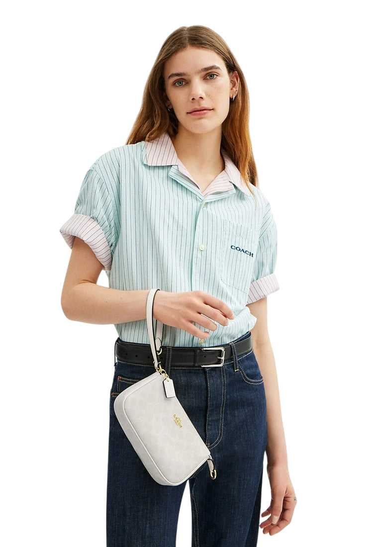 Coach Nolita 19 In Signature Canvas - White/Chalk