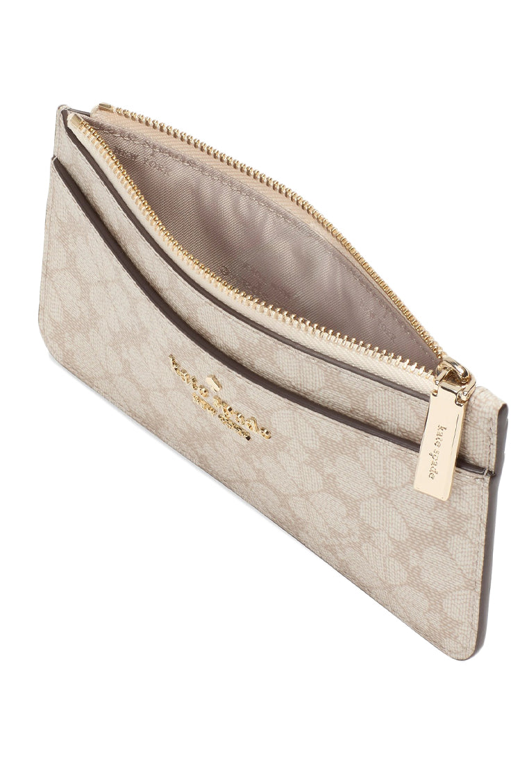 Kate Spade Spade Flower Large Slim Card Holder - Dark Beige