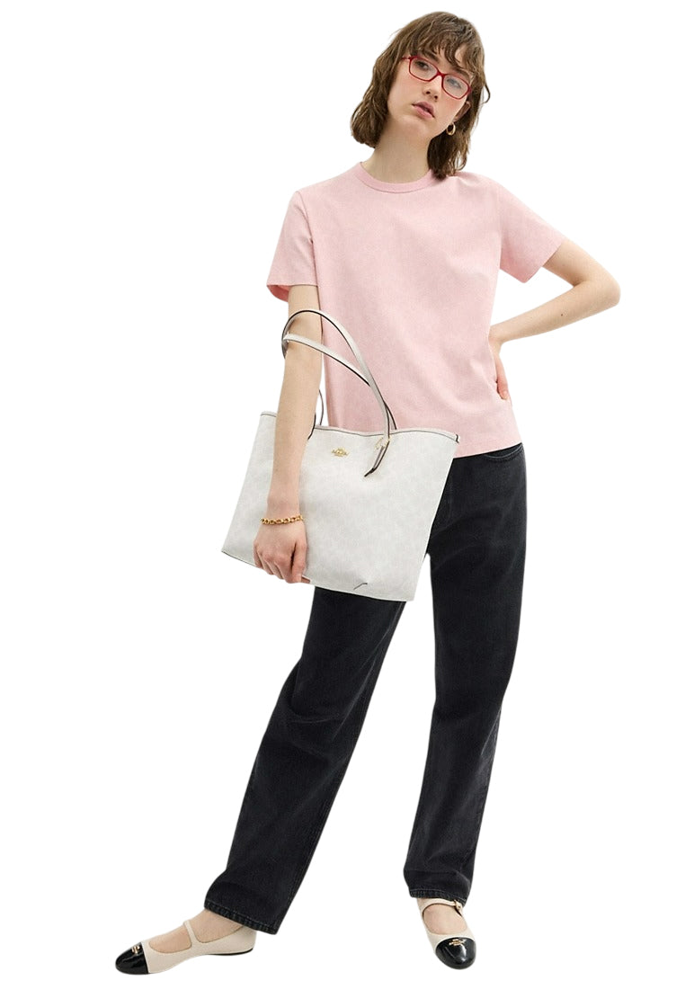 Coach City Tote Bag In Signature Canvas - White/Chalk