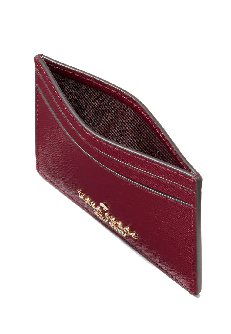 Kate Spade Madison Small Slim Card Holder - Blackberry